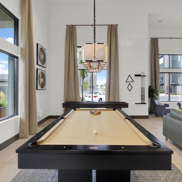 Ember Peaks at American Fork - Gaming Room with Billiards and Sofa