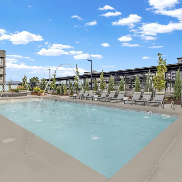 Ember Peaks at American Fork - Swimming Pool with Chaise Lounge Chairs